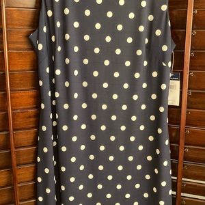 Chaps Polka Dot Dress NWT Size XL